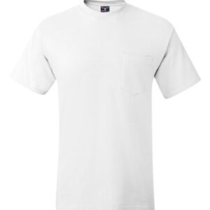 Hanes Beefy-T Men`s Pocket T-Shirt White