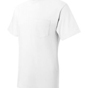 Hanes Beefy-T Men`s Pocket T-Shirt White