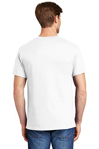 Hanes Beefy-T Men`s Pocket T-Shirt White