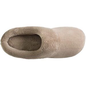 isotoner womens Classic slippers, Taupe, 7.5-8 US