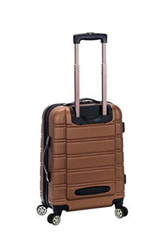 Rockland Melbourne Hardside Expandable Spinner Wheel Luggage, Brown, 2-Piece Set (20/28)