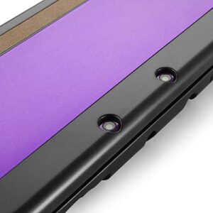 TNP Protective Case Compatible with Nintendo New 3DS XL LL 2015, Purple - Plastic + Aluminum Full Body Protective Snap-on Hard Shell Skin Case Cover New Modified Hinge-Less Design