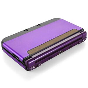 TNP Protective Case Compatible with Nintendo New 3DS XL LL 2015, Purple - Plastic + Aluminum Full Body Protective Snap-on Hard Shell Skin Case Cover New Modified Hinge-Less Design