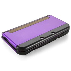 TNP Protective Case Compatible with Nintendo New 3DS XL LL 2015, Purple - Plastic + Aluminum Full Body Protective Snap-on Hard Shell Skin Case Cover New Modified Hinge-Less Design