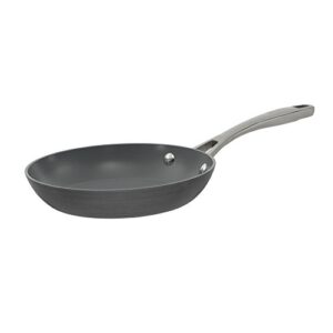 bialetti 8" ceramic pro non-stick hard anodized aluminum frying pan, gray