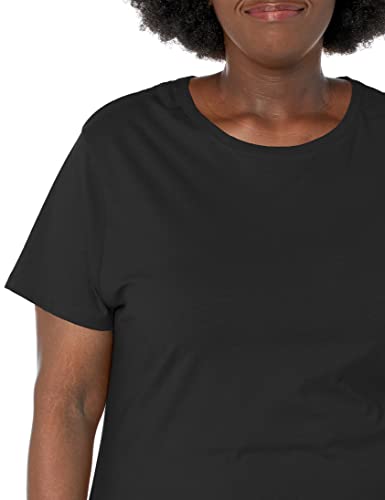 Just My Size Plus-Size Pure Cotton Jersey T-Shirt, Wide Classic Crewneck Tee for Women