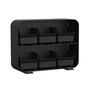 Mind Reader 6 Drawer Tea Bag Holder and Organizer, Black