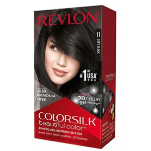 revlon colorsilk beautiful color, soft black [11] 1 ea (pack of 12)