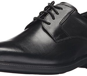 Rockport Men's Charles Road Plain Toe Oxford Black Leather 10 W (EE)-10 W