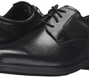 Rockport Men's Charles Road Plain Toe Oxford Black Leather 10 W (EE)-10 W