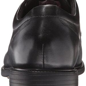 Rockport Men's Charles Road Plain Toe Oxford Black Leather 10 W (EE)-10 W