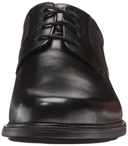 Rockport Men's Charles Road Plain Toe Oxford Black Leather 10 W (EE)-10 W