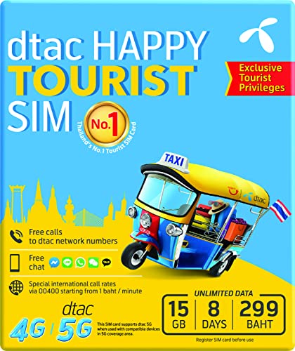 Thailand 3G/4G Prepaid Data Sim card/【UNLIMITED Data 8 Days】