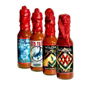 hot sauce gift set ghost pepper sauce scorpion wax sealed hottest collection