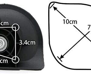 Zoofen Couple of Mute Replacement Luggage Suitcase Wheels Multi-Size Swivel Wheels(W045)