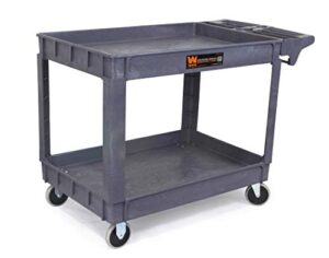 wen 500-pound capacity 46 by 25.5-inch extra wide service utility cart