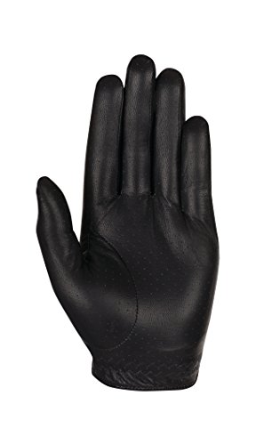 Callaway Golf Men's OptiColor Leather Glove, Black, Large, Worn on Left Hand