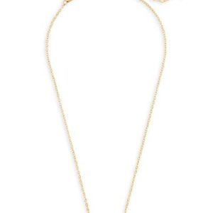 Kendra Scott Elisa Short Pendant Necklace for Women, Dainty Fashion Jewelry, 14k Gold-Plated, Amethyst