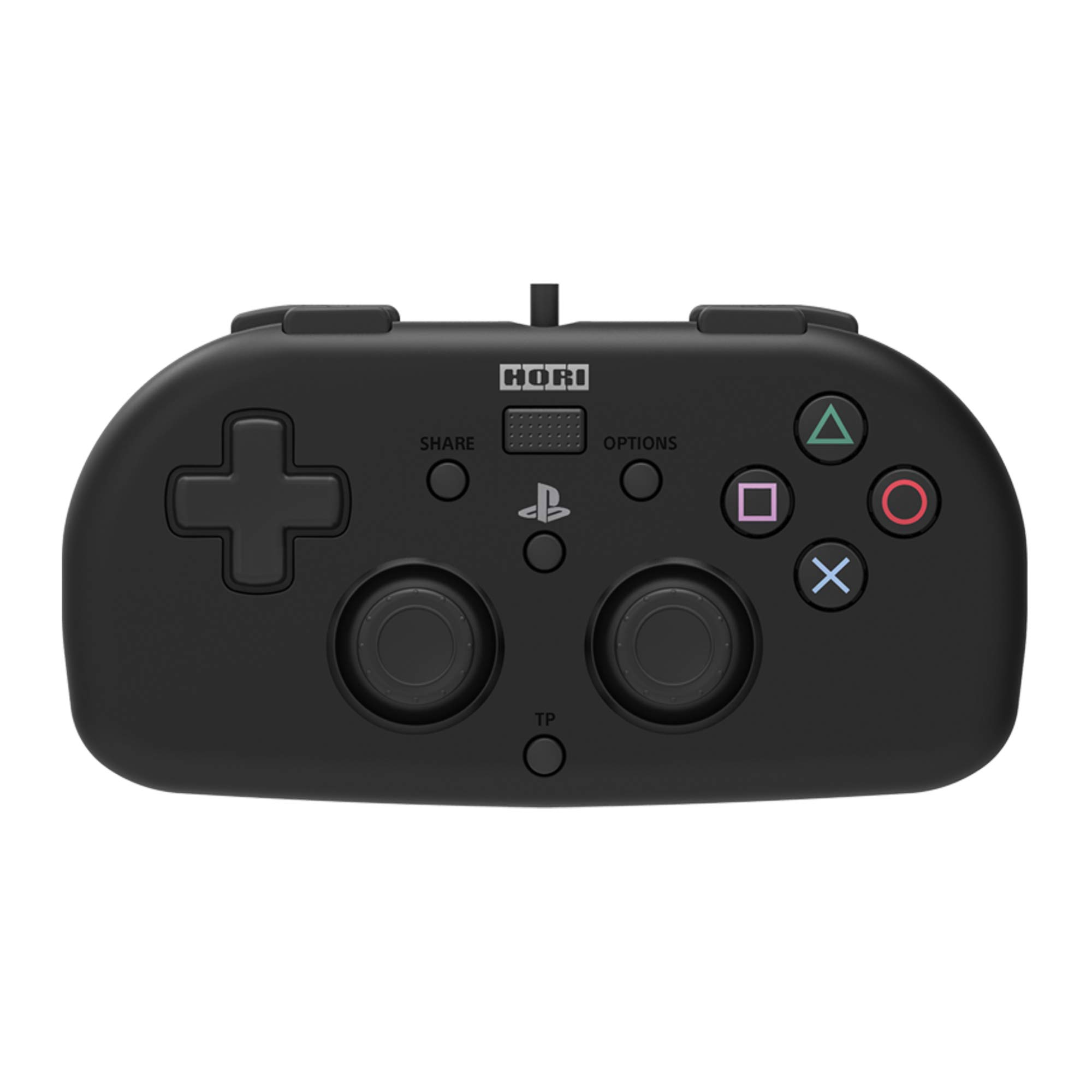 PS4 Mini Wired Gamepad (Black) by HORI - Officially Licensed by Sony