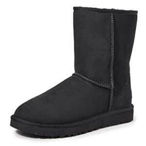 UGG Women's Classic Short II Boot, Black, 7