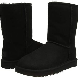 UGG Women's Classic Short II Boot, Black, 7