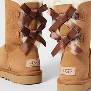 UGG Women's Bailey Bow II Boot, Chestnut, 8