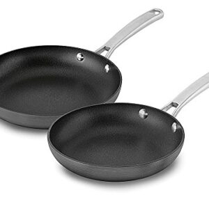 Calphalon Nonstick Frying Pan Set with Stay-Cool Handles, 8- and 10-Inch, Grey