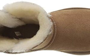 UGG Women's Mini Bailey Button Ii Boot, Chestnut, 9