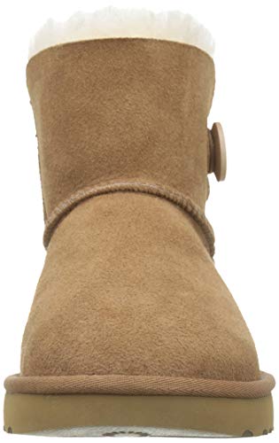 UGG Women's Mini Bailey Button Ii Boot, Chestnut, 9