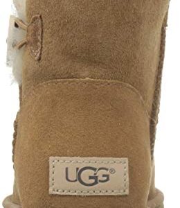 UGG Women's Mini Bailey Button Ii Boot, Chestnut, 9