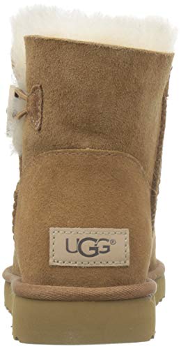 UGG Women's Mini Bailey Button Ii Boot, Chestnut, 9