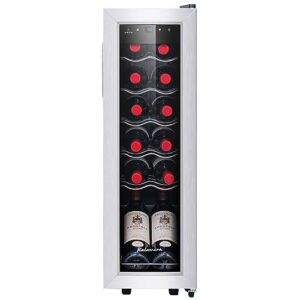 kalamera mini fridge compressor cooler, 12 bottles wine refrigerator, freestanding wine cellar 41f-64f one touch temperature control, for home, office or bar.