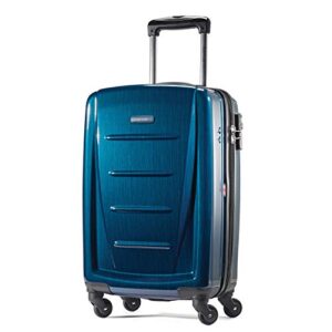 samsonite winfield 2 hardside luggage with spinner wheels, carry-on 20-inch, deep blue