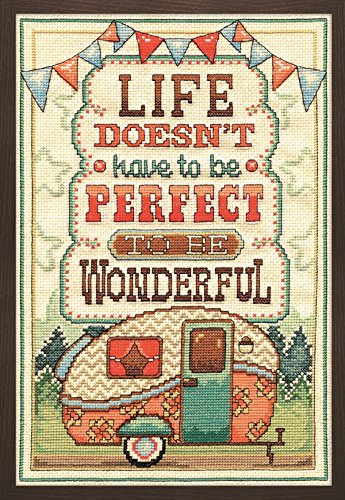Design Works Crafts Inc. 2903 Wonderful Life, 8'' x 12' Counted Cross Stitch Kit, 8" by 12", Multicolor