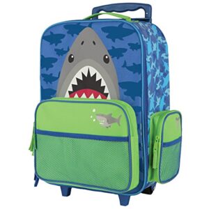 stephen joseph boys classic rolling luggage, shark, one size