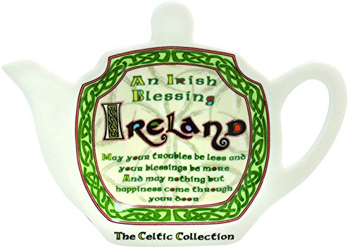 Celtic Collection Tea Bag Holder With Irish Blessing