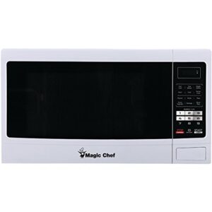 Magic Chef MCM1611W 1100W Oven, 1.6 cu. ft, White Microwave