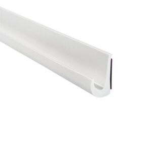 trim-lok drip rail, white – 1/2” height, 25’ length – pvc plastic rain gutter for cars, vans, and rvs, easy to install flexible drip rail molding to control water runoff, durable 3m tape included