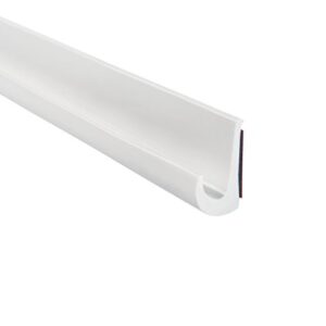 Trim-Lok Drip Rail, White – 1/2” Height, 25’ Length – PVC Plastic Rain Gutter for Cars, Vans, and RVs, Easy to Install Flexible Drip Rail Molding to Control Water Runoff, Durable 3M Tape Included