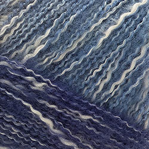 (1 Skein) Lion Brand Yarn Shawl in a Ball Yarn, Soothing Blue