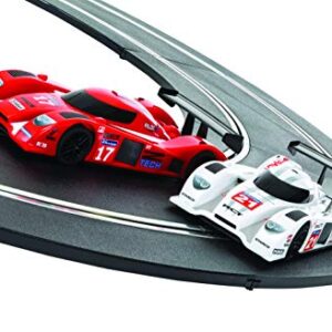 Scalextric C1368T 24 Hr Le Mans Sports Cars Slot Car Analog 1:32 Race Track Set, Red/White/Black