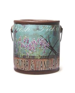a cheerful giver 95hr 20oz scented candle - lavender vanilla bean scented - multi-wick glass candle - gifts for men and women