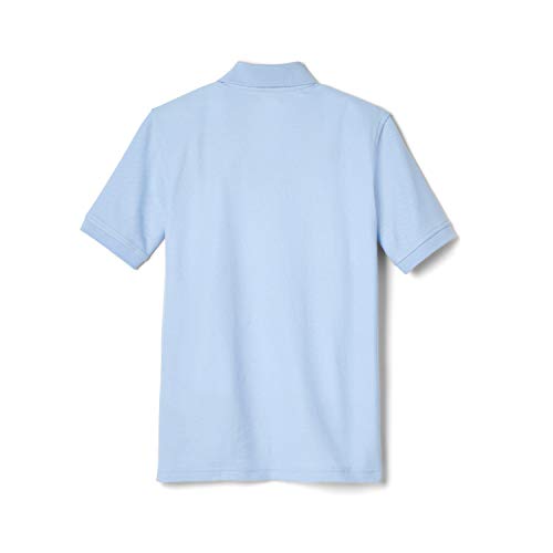 French Toast boys Short Sleeve Pique (Standard & Husky) Polo Shirt, Light Blue, 10 12 US