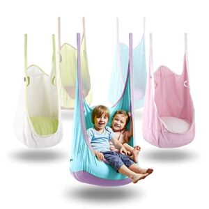 happy pie play&adventure happypie frog folding hanging pod swing seat indoor and outdoor hammock for children to adult (blue)