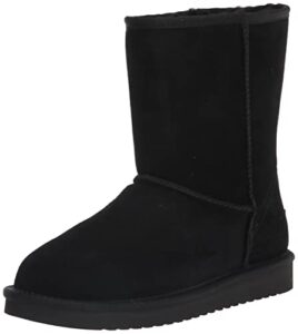 koolaburra by ugg womens koola-short fashion boot, black, 8 us