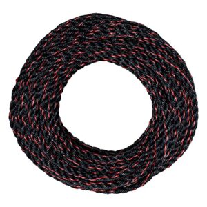 SGT KNOTS California Truck Rope - Twisted Polypropylene Rope for Cargo Straps, Tie-Downs, Gear Bundles, Boating, More (3/8" x 100ft, Black and Orange)