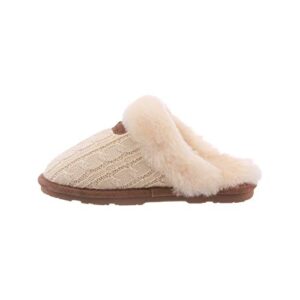 BEARPAW Women's Effie Linen Size 9 | Women's Slipper | Women's Shoe | Comfortable & Lightweight