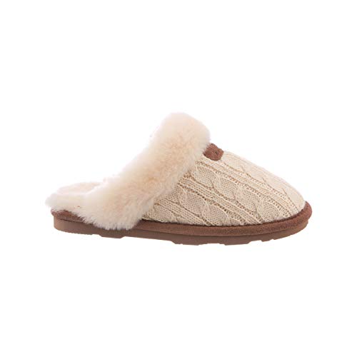 BEARPAW Women's Effie Linen Size 9 | Women's Slipper | Women's Shoe | Comfortable & Lightweight