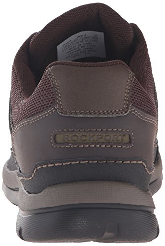 Rockport Men's Get Your Kicks Mudguard Blucher, Dark Brown Leather, 12 Wide