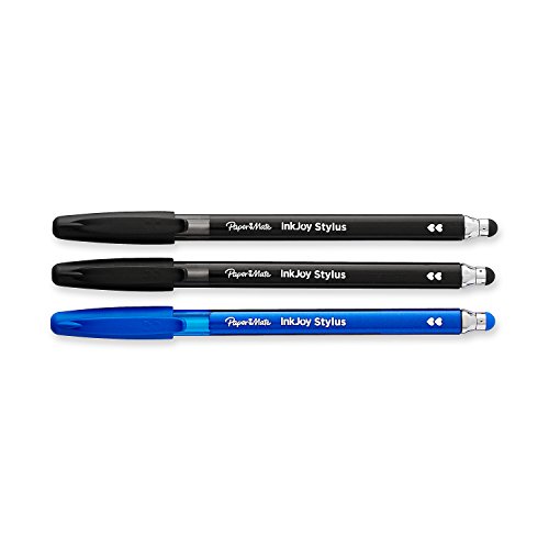 Paper Mate InkJoy 2 in 1 Stylus Ballpoint Pens, Medium Point, Assorted, 3 Pack